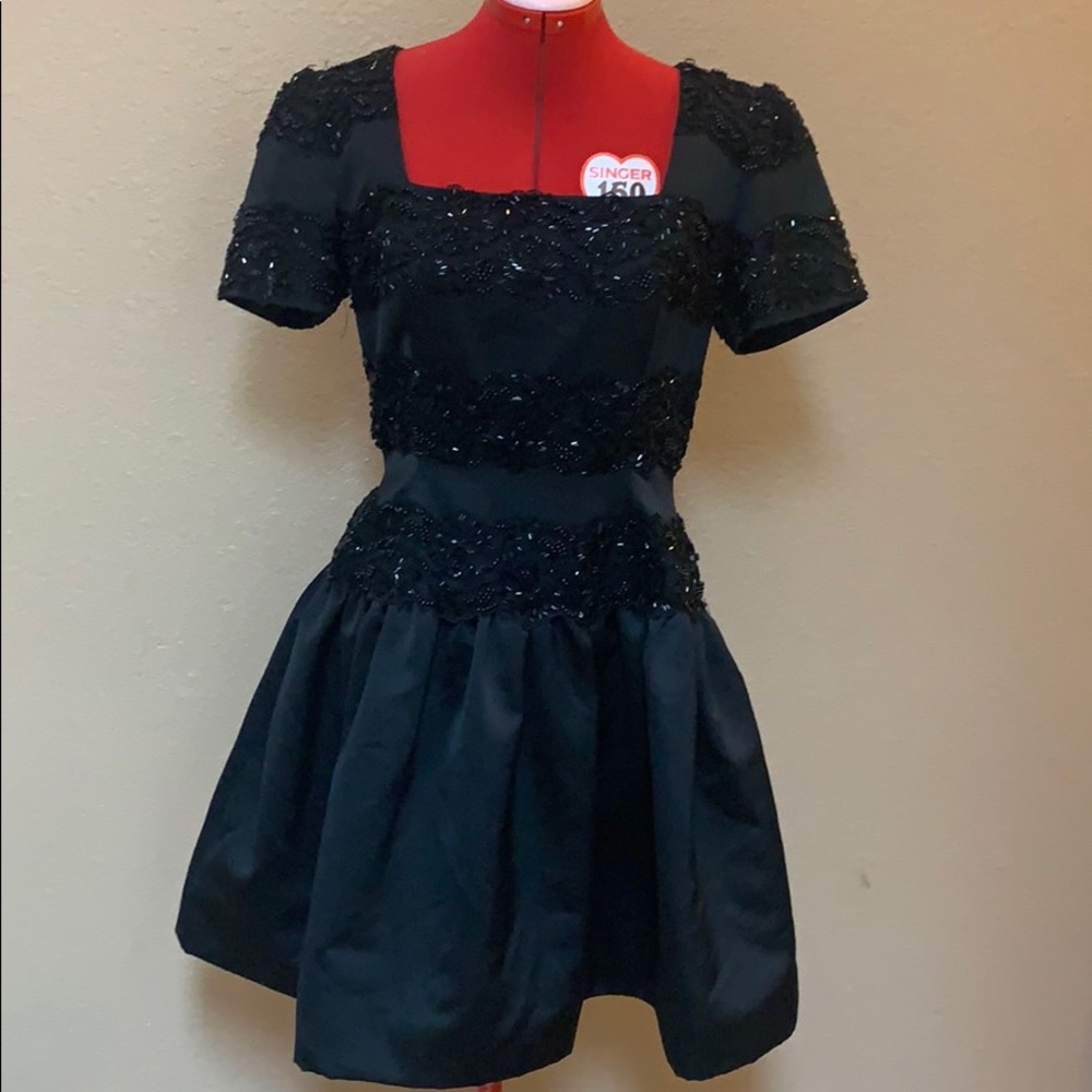 Black beaded dress